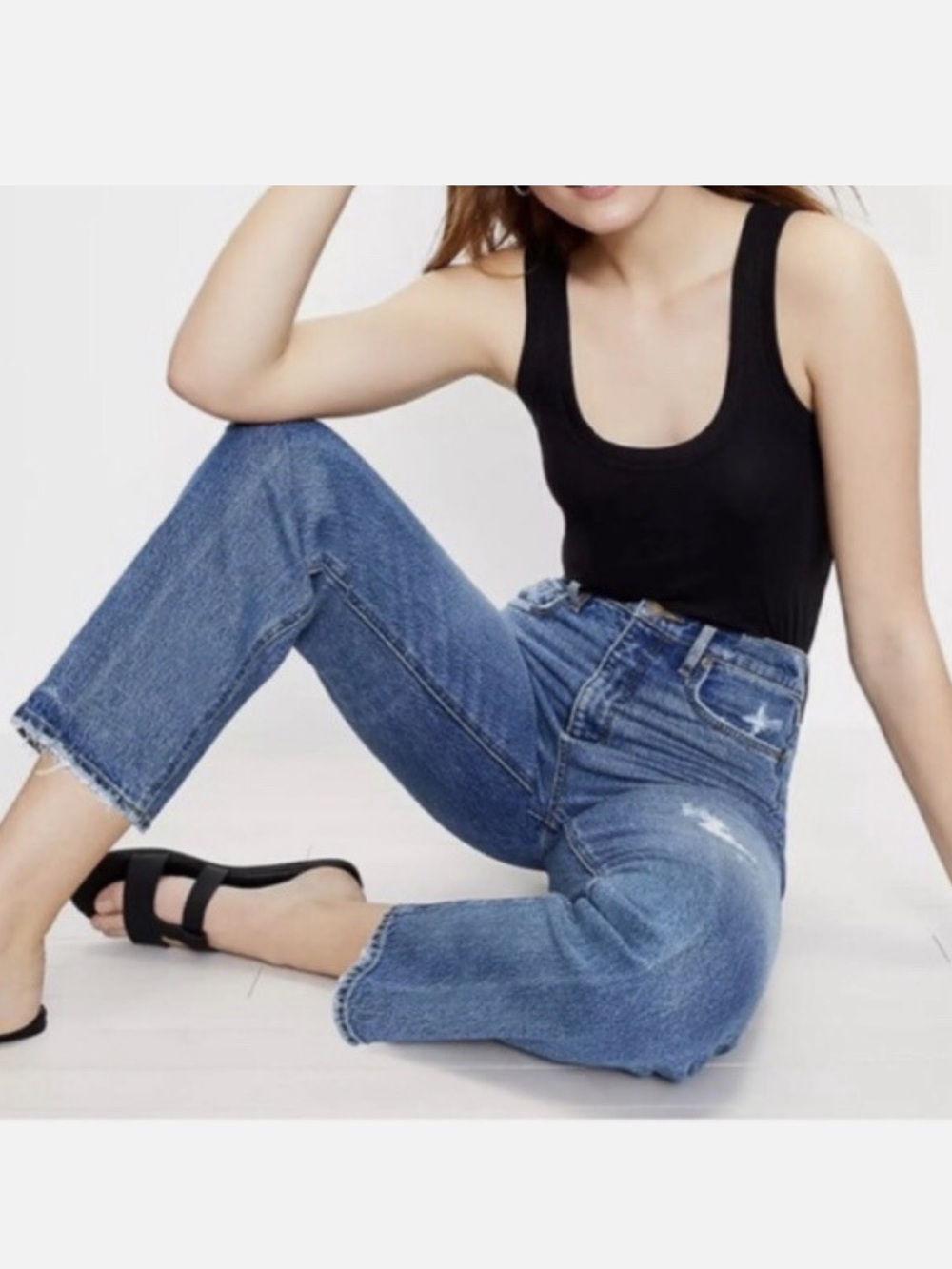 Loft The‎ 90s High Waist Straight Jeans